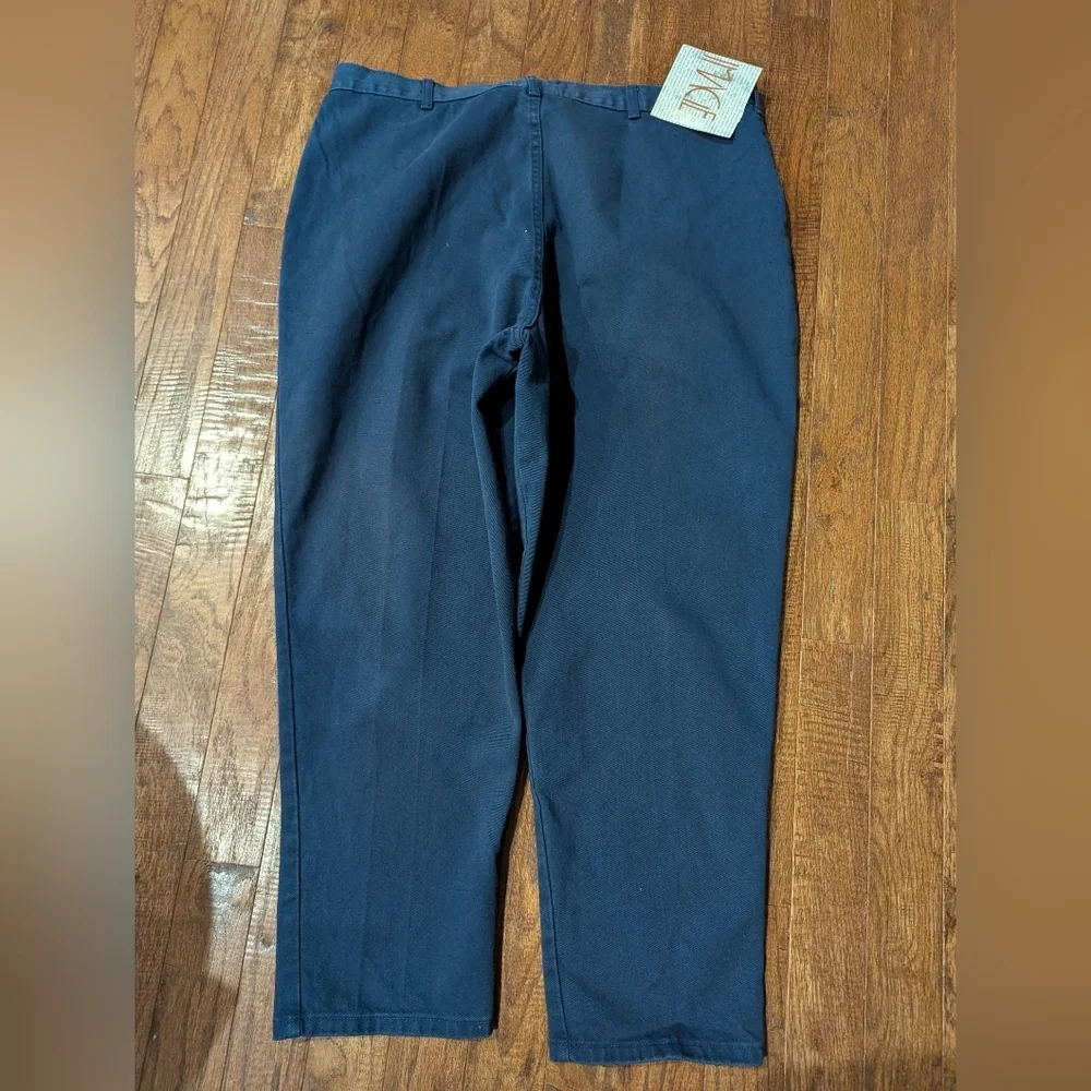 Vintage IMAGE Curvy Tapered High Waist Indigo blue Jeans 80's Sz44, Approx 16-18 - Picture 3 of 8